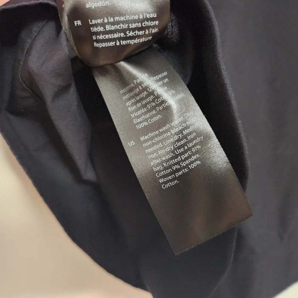 COS Shell Panel Bowling Shirt Size XS in black - Picture 10 of 14